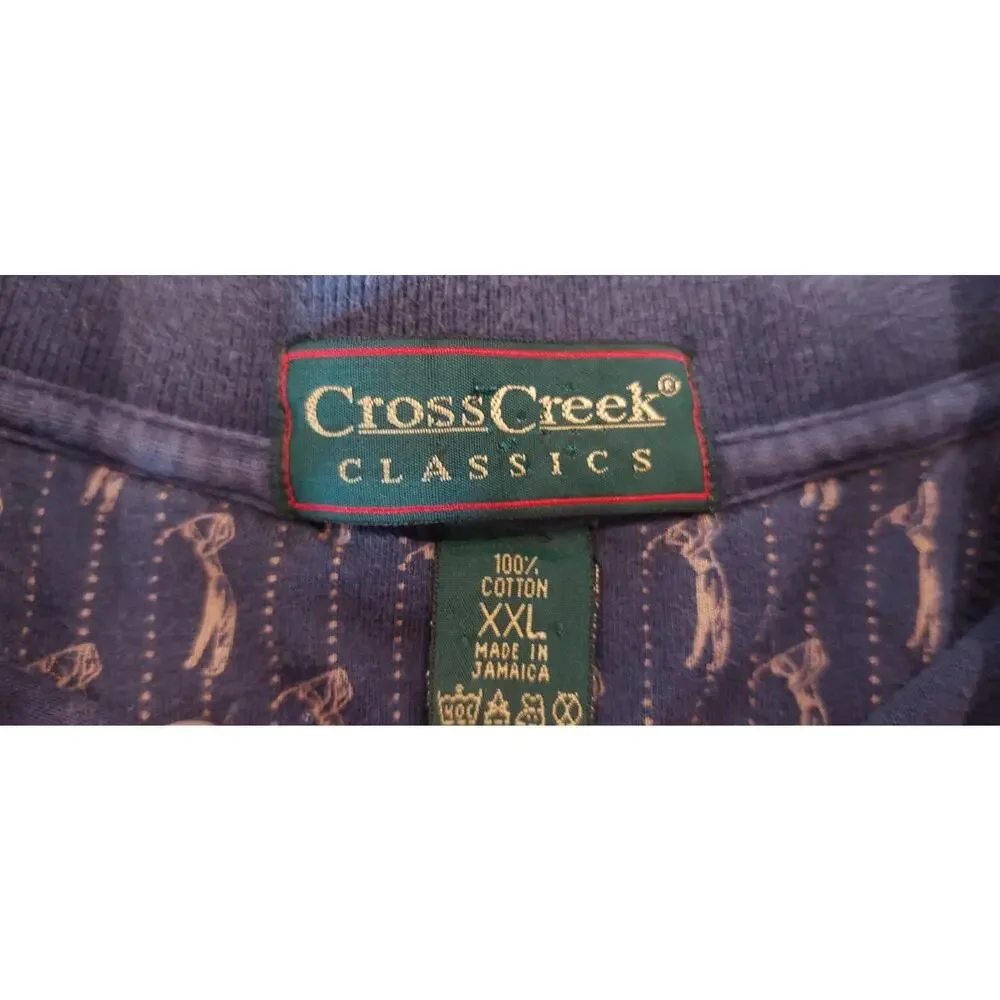 Cross Creek Classics Golf Themed Polo Pullover Shirt Men's Size XXL, EUC‎